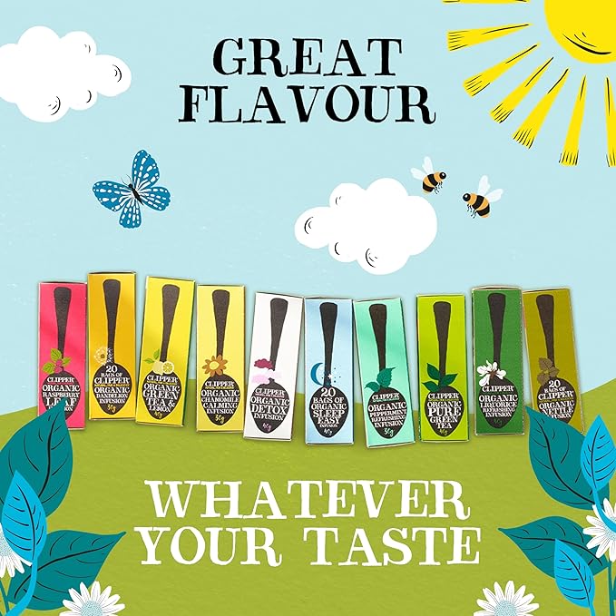 Clipper Tea Snore and Peace Chamomile & Lavender Herbal Tea ??Caffeine Free, USDA Organic, Great Hot or Iced ??Comfortingly Floral, Natural, Fair & Delicious ??50 Tea Bags