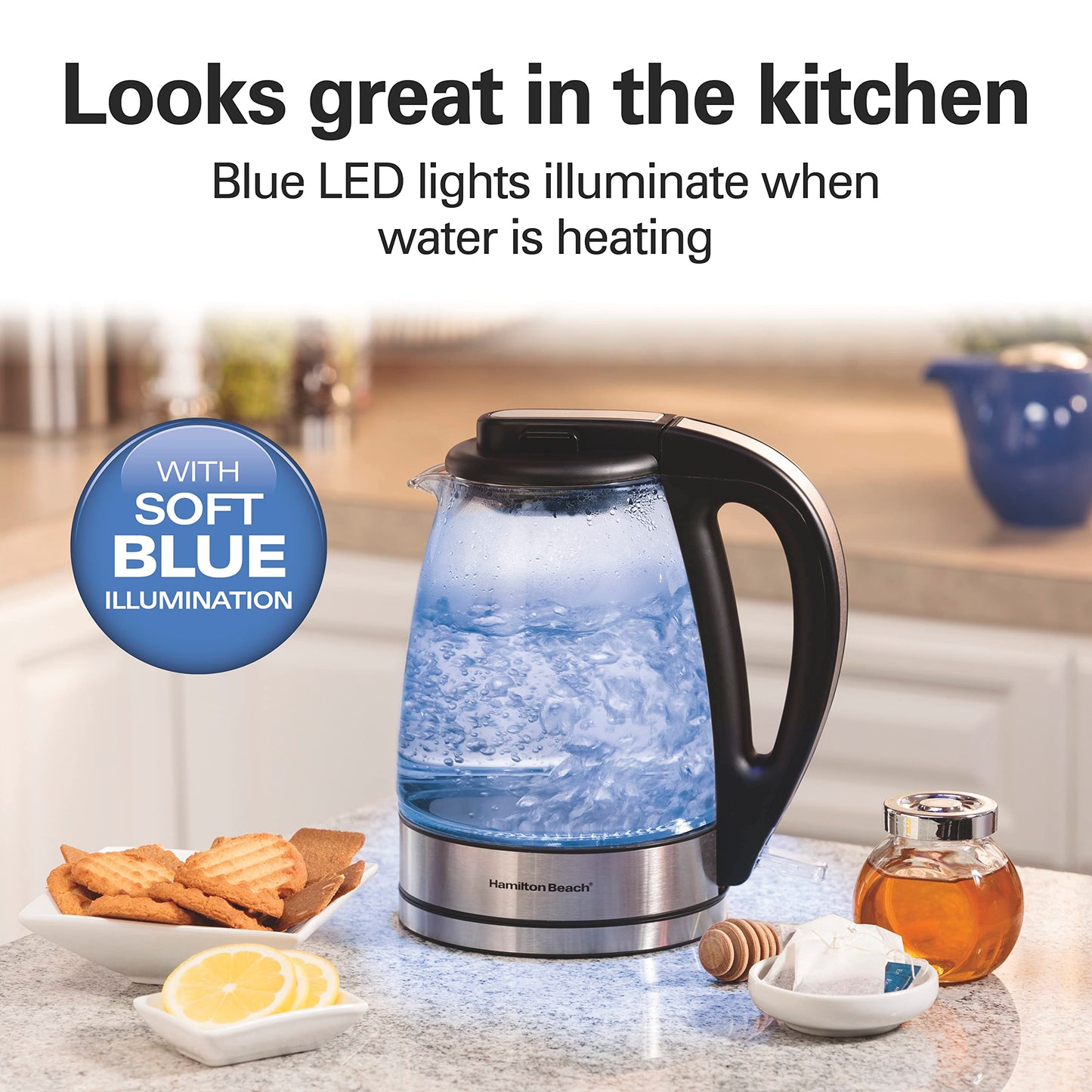 Hamilton Beach 1 Liter Electric Tea Kettle, Water Boiler & Heater
