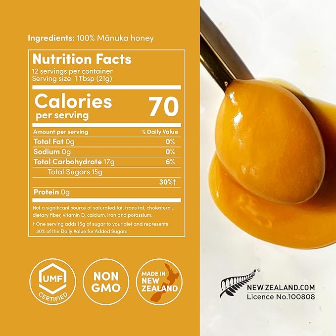 Me Today Manuka Honey, UMF 15+/MGO 512+ from New Zealand Authentic, Raw & Unpasteurized Honey | Raw Manuka Honey for Daily Wellness Support | Delicious Honey Crafted by Bees in 8.8oz