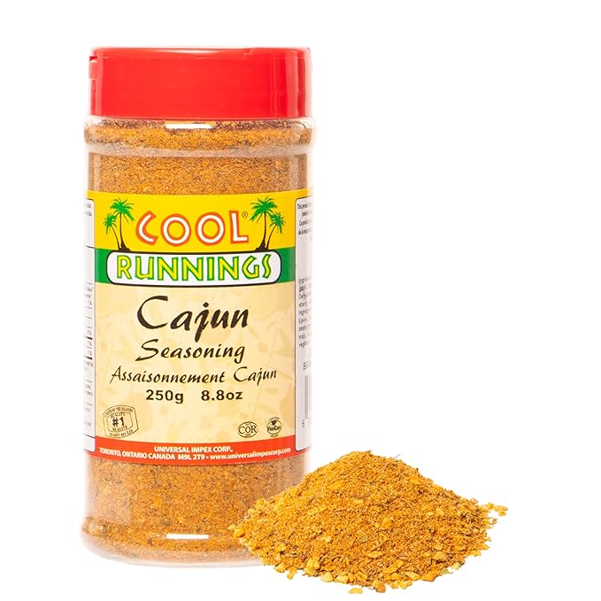 Cool Runnings Cajun Seasoning 250g – Bold and Spicy Louisiana-Style Blend for Grilling, Roasting, and Blackening Meats, Seafood, Vegetables and More