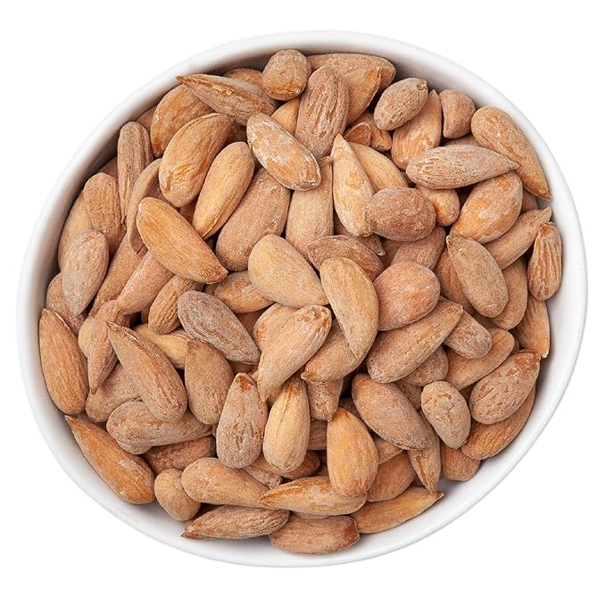 Ziba Foods Heirloom Shakhurbai Almonds | Salted & Dry Roasted Almonds | Non-GMO, Vegan, Gluten Free Whole Almond Nuts | Heirloom, Warm & Nutty | Healthy, Delicious Almond Snacks, Pack of 6