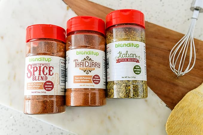 Southwest Thai ITalian Three Pack Spices | Healthy to Add to Any Dish | Low Sodium, No Gluten, No MSG, Vegan | 5 oz