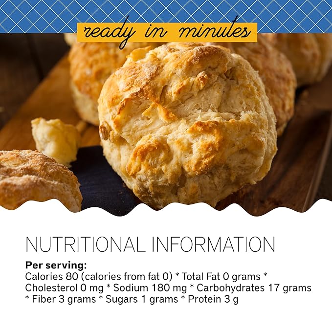 Southern Living Gourmet Cheesy Garlic Biscuit Mix, Easy-to-Bake Delight, Dinner Biscuits, Breakfast Biscuits, Baking Mix, Pantry Staple, Makes 10 Biscuits