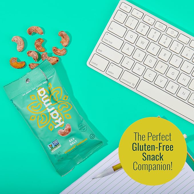 Karma Nuts Flavored Cashews Variety Pack (1.5 oz, Pack of 6) ??Whole Roasted Cashews, Healthy Snacks for Adults - Gluten Free Vegan Snacks, Vegan, Non GMO - Flavored Nuts Low Carb