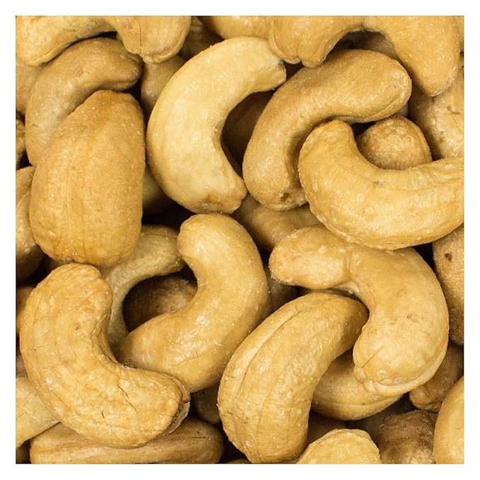 Setton Farms Bulk Roasted Unsalted Cashews (Size 320), 25 Lb