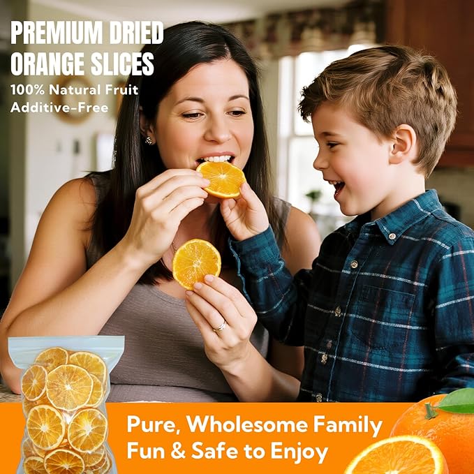 Premium Dried Orange Slices 8.8oz/250g,Dehydrated Orange Slices NO Addtives,Dried Oranges No Sugar Added,Fruit Tea,Dehydrated Fruit for Cocktails,Crafts,Baking,Caffeine Free Tea,Sleep Time Tea