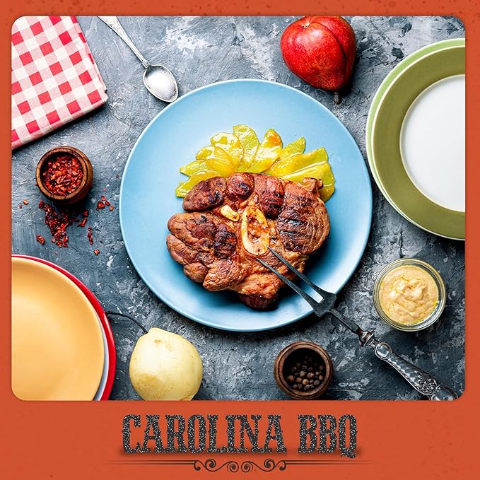 Fresh Finest Carolina BBQ Rub - 6.49oz (184g) - Tangy, Authentic, Kosher, All-Natural, Non-GMO, Gluten-Free