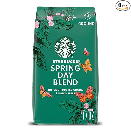 Starbucks Spring Day Blend ??Roast & Ground 17oz (6 Bags)
