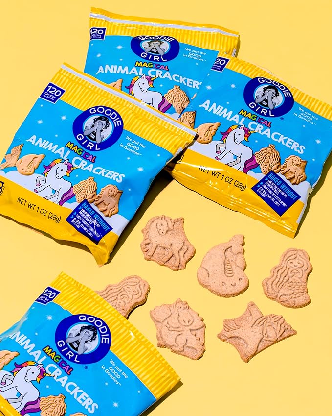 Goodie Girl Magical Animal Crackers Snack Packs – Gluten Free, Peanut Free, Dairy Free, Egg Free – 120 Calories Each – 10 Individual Packs