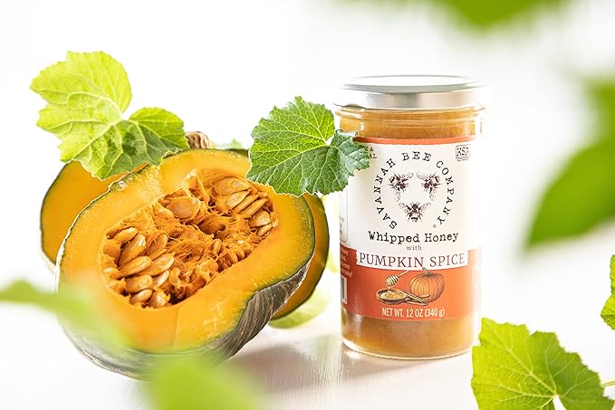 Whipped Honey with Pumpkin Spice - Savannah Bee Company 12 oz Whipped Honey (12 Oz)