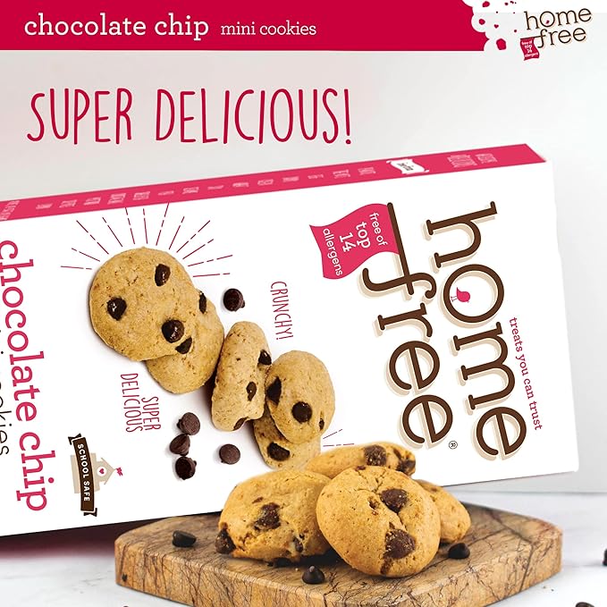 Homefree Treats You Can Trust Gluten Free Mini Cookies, Chocolate Chip, 5 Ounce