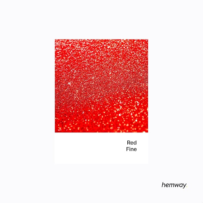 Hemway Premium Glitter Shaker - Red | 130g Fine Metallic Flake Sequins for Resin & Epoxy Crafts | Craft Supplies for Tumblers, Festival, Art