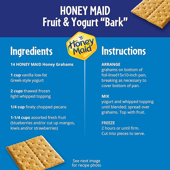 Honey Maid Graham Crackers, Party Size, 28.8 oz Box (Pack of 2)