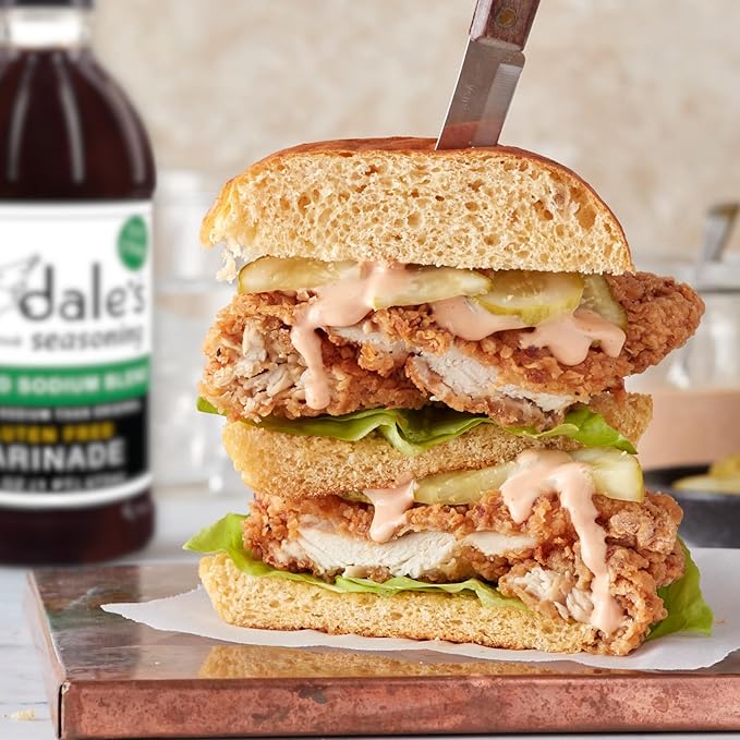Gourmet Reduced Sodium Steak Seasoning and Marinade, By Dale's, | (6) 16 oz Bottles | Our Award Winning Steak Sauce and Marinade is Cholesterol Free and Low Sodium I Gluten Free