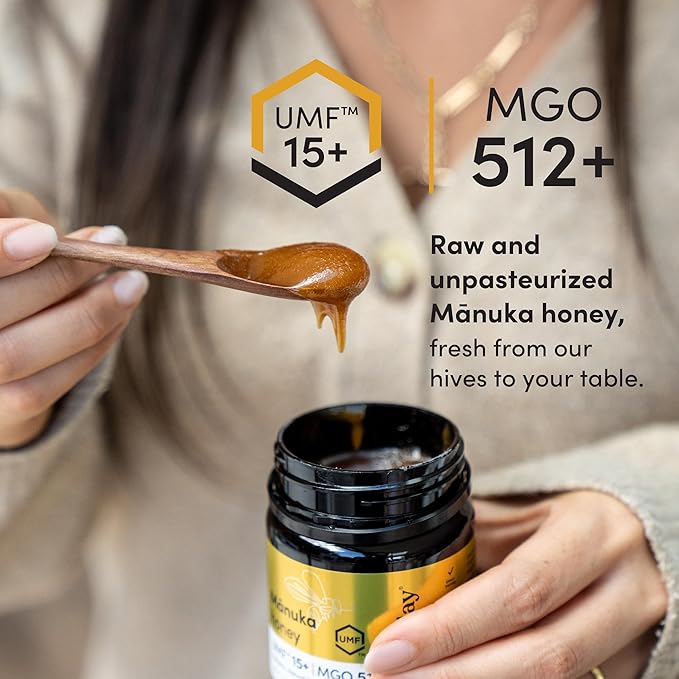 Me Today Manuka Honey, UMF 15+/MGO 512+ from New Zealand Authentic, Raw & Unpasteurized Honey | Raw Manuka Honey for Daily Wellness Support | Delicious Honey Crafted by Bees in 8.8oz