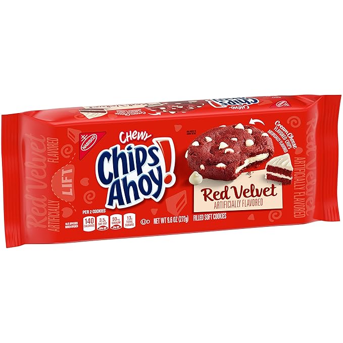 CHIPS AHOY! Chewy Red Velvet Cookies, 12 - 9.6 oz Packs