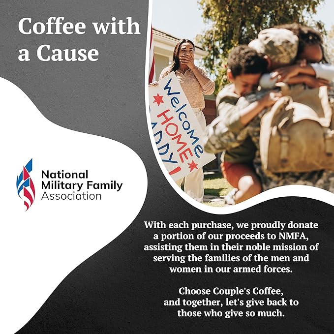 Couple?™s Coffee Ground Coffee | Gives Back to Military Families | Jamaican Me Crazy | Vanilla, Caramel, and Rum Flavored Coffee | Made with 100% Arabica Beans | 12oz bag brews about 34 cups