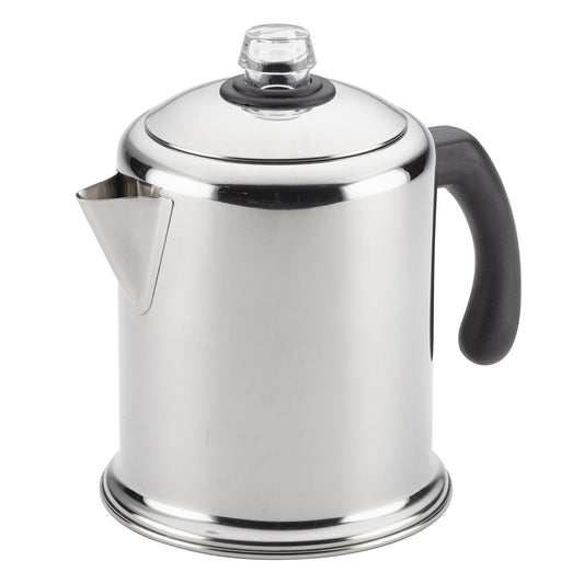 Farberware Classic Stainless Steel Yosemite 12-Cup Coffee Percolator, Percolator Coffee Pot