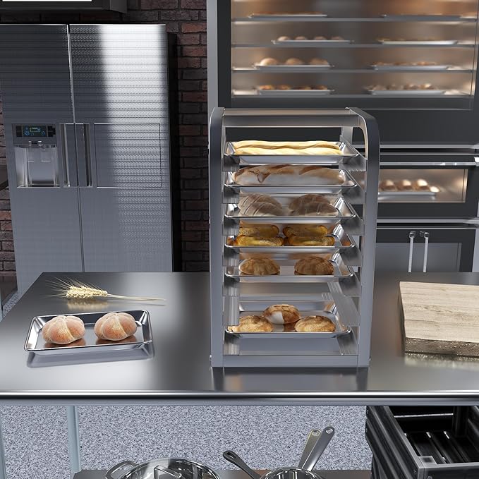 13 in. x 10 in. 19 Gauge Quarter size Aluminum Bun. / Sheet Pan. Pack of 12