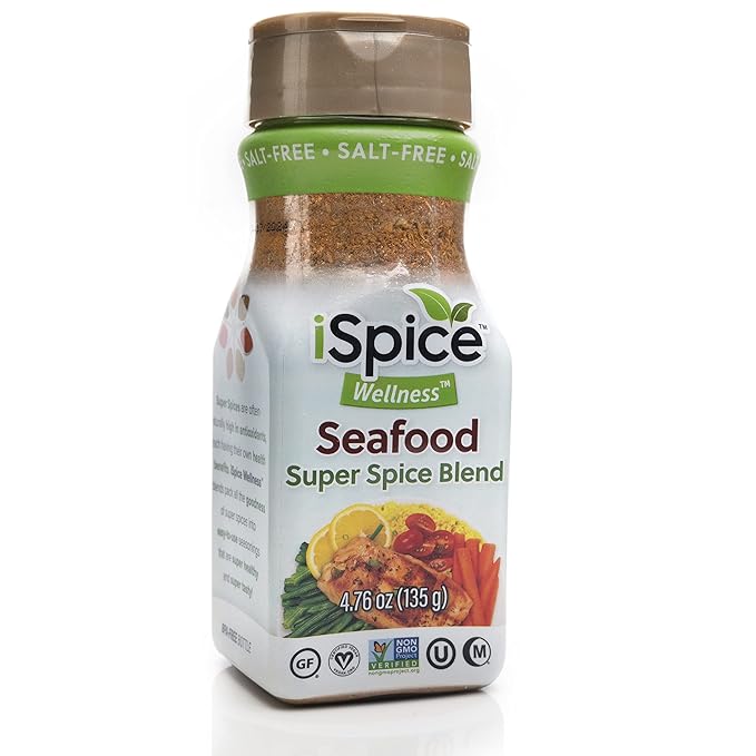 iSpice Salt Free Seasoning,100% Sodium Free Beef, Chicken, Meat Sauce, Pork, Vegetable, Salad and Seafood Seasonings Gift Sets 100% Fat Free| Pack of Different Seasoning Blend (7 Pack)