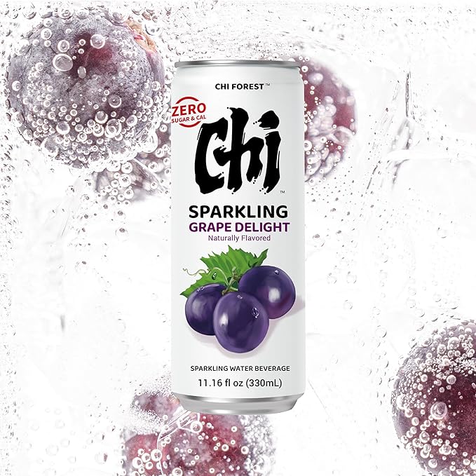 CHI FOREST Grape Delight sparkling water, 0 Sugar 0 Carolies, 11.15 oz* 24