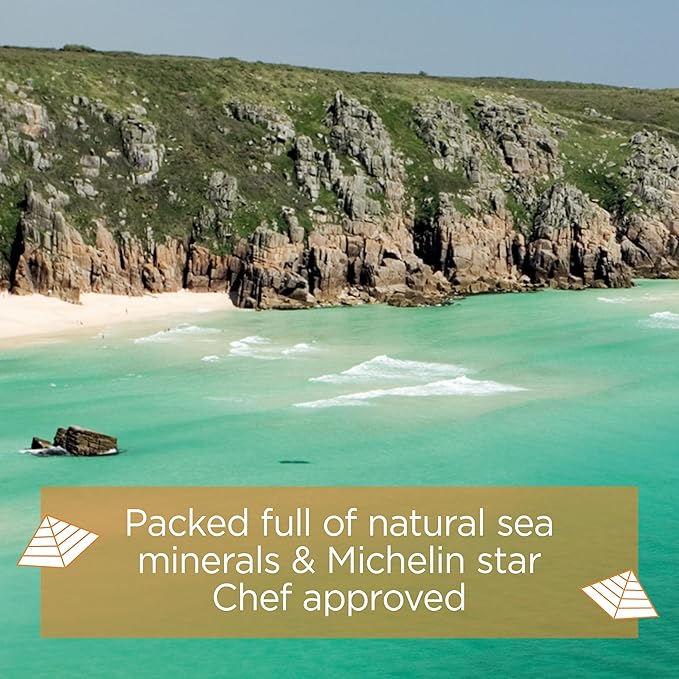 Cornish Sea Salt Really Garlicky Seasoning | Cooking & Hydration | Hand-Harvested in Celtic Waters | 1.9 oz Resealable Tub (Pack of 2)