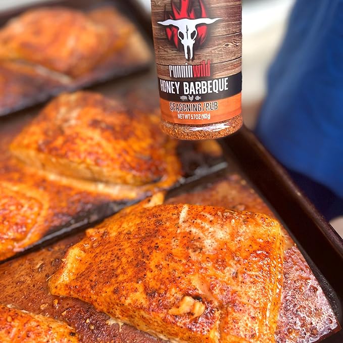 Gourmet Honey BBQ Rub and Seasoning | Pork Rub | Chicken Rub | Rib Rub| Salmon Rub | Runnin??Wild Foods, 5.7 ounces