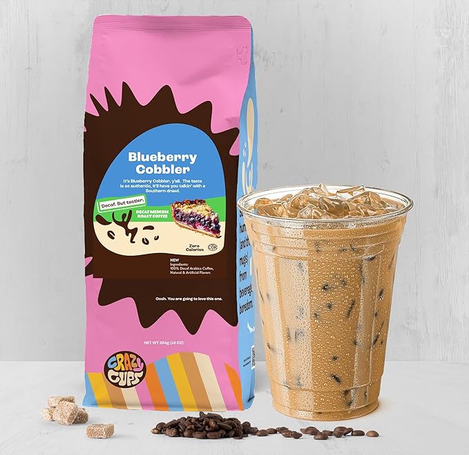 Crazy Cups DECAF Blueberry Cobbler 10 Oz