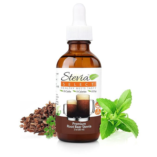Stevia Select Root Beer Flavored Liquid Stevia ??Zero Calorie Coffee, Tea, Drink & Baking Sweetener, All-Natural, No Erythritol, Keto-Friendly Sugar Alternative, 300 Servings ??2 Oz (1 Pack)