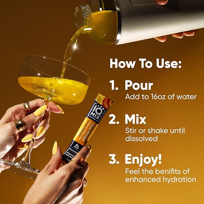 IQMIX x Chef Thomas Keller - Hydration Electrolyte Powder ??4-in-1 Formula for Hydration, Mental Clarity, Mood and Recovery ??Sugar-Free, Keto, Magnesium L-Threonate, Lion?™s Mane ??20 Count Yuzu Mango