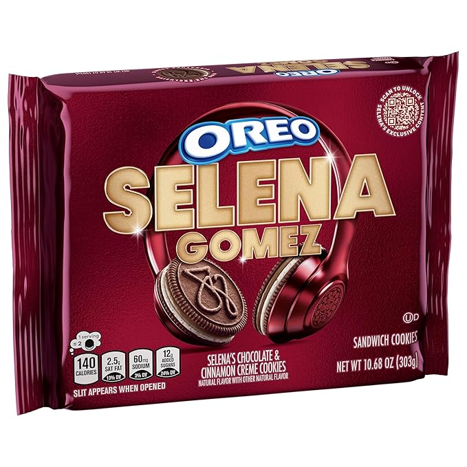 Selena Gomez OREO Cookies, Chocolate and Cinnamon Creme, Limited Edition, 10.68 oz