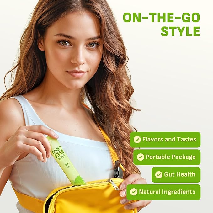 [Liveling] Pineapple Cider Vinegar Drink Stick ??Korean-Plum Flavor | Supports Digestion, Daily Cleanse, Sugar-Free, Low-Calorie, Portable On-The-Go Packets (30 sticks)
