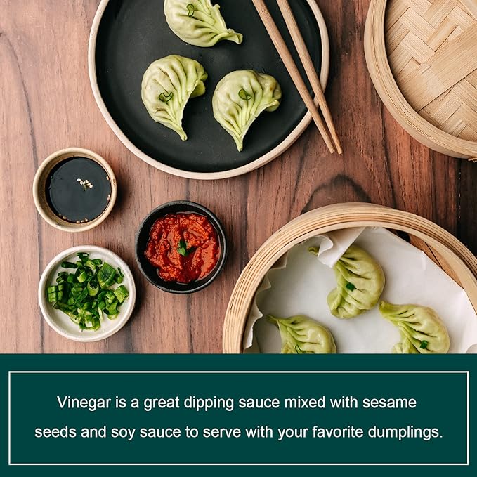 Soeos Chinkiang Vinegar 16.9 fl oz (Pack of 2), Zhenjiang Vinegar, Chinese Black Vinegar, Chinese Vinegar, Black Vinegar for Braised Meats and Fish, Noodles, and Dipping Sauce
