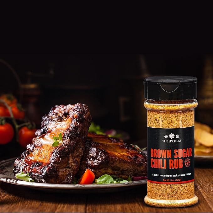 The Spice Lab Barbecue Gift Set – New Gourmet Grilling Seasoning Set Collection with Polynesian Pineapple, Brown Sugar Chili, Smoked Butcher’s Blend, And Sweet & Tangy Rub – Perfect Bbq Gift Set