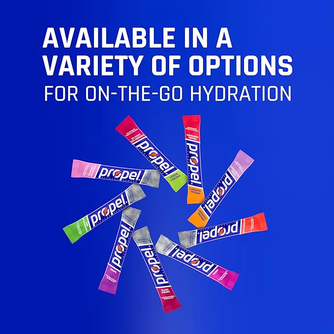Propel Immune Support Electrolyte Enhanced Water Drink Mix Powder Packets, Orange Raspberry, 100% DV Vitamin C, Good source of Zinc, Zero Sugar Hydration with Electrolytes and Vitamins (120 Packets)