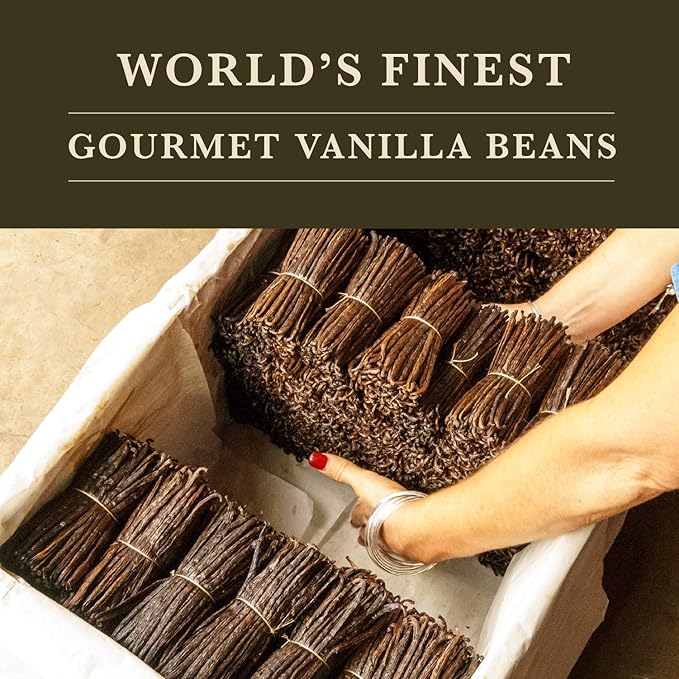 16 oz (1 lb) Organic Madagascar Whole Vanilla Beans, Grade A Vanilla Pods, Premium Vanilla Beans for Making Extract & Baking - Cook?™s