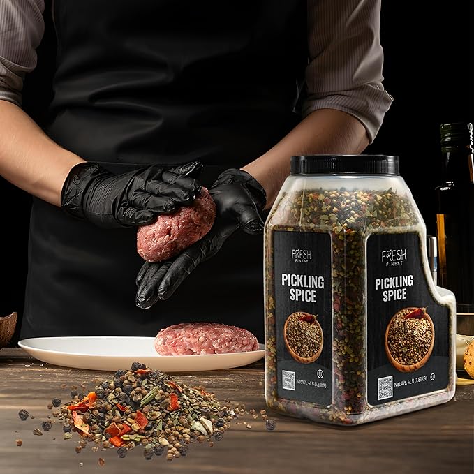 Fresh Finest Bulk Pickling Spice ??4 LB (64 oz) Pickling Spice Mix for Canning ??Premium Mixed Whole Spices with Intense Flavors ??Kosher, Non-GMO ??Perfect for Large Batch Homemade Pickles