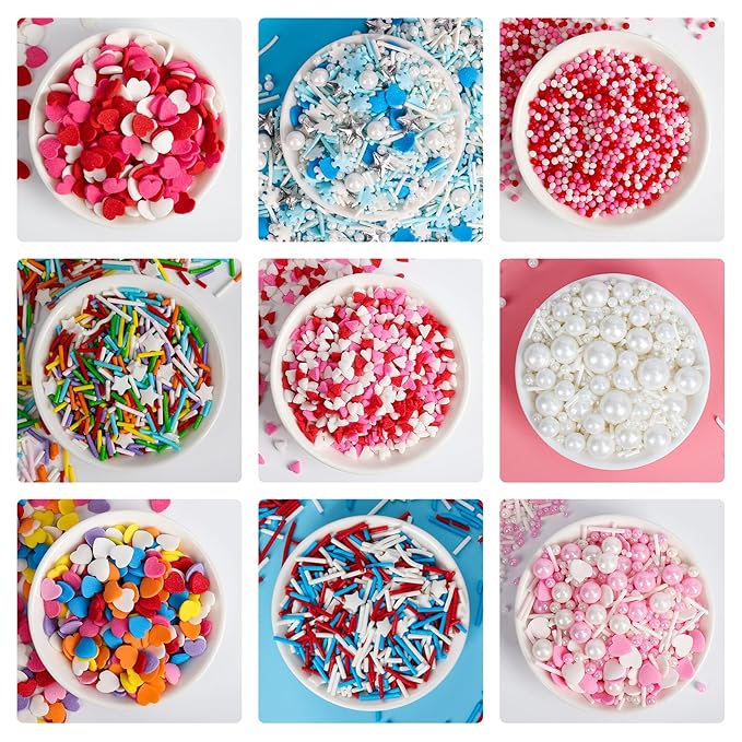 Edible White Pearl Sprinkles for Cake Decorating,Edible Pearl Sugar Mix Size 130g/4.58oz,Baking Candy Decorations,Cupcake Toppers,Cookie Donuts Ice Cream Dessert Decorating,Wedding Birthday Party Valentines Christmas Supplies