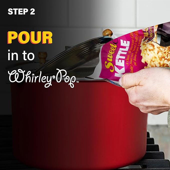 All in One Popcorn Packs - Wabash Valley Farms Sweet & Salty Kettle Corn, Popcorn Kernels for Popcorn Machine, 6 Popcorn Kits