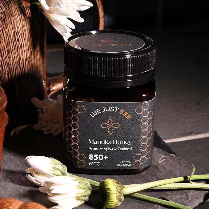 Raw Manuka Honey MGO 850+ | Premium New Zealand Honey – Supports Wellness with Natural Properties | 100% Pure, Sustainably Sourced | Ideal for Tea, Toast, & More – 250g/8.8oz