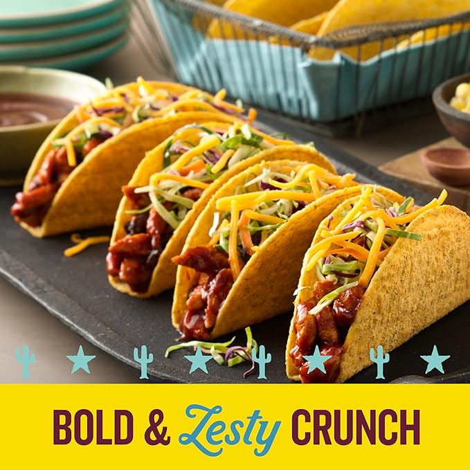 Old El Paso Stand ???Stuff Taco Shells, Zesty Ranch Flavored, Gluten Free Crunchy Corn Taco Shells, 10 Count, 5.4 oz (Pack of 6)