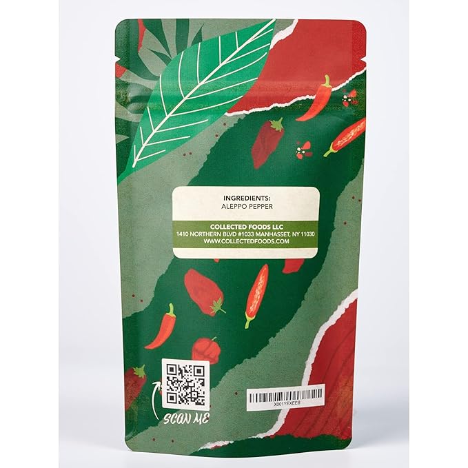 Premium Aleppo Pepper Flakes, Naturally Sun-Dried, Small Batch Spice for Smoky Flavor & Balanced Heat, Gourmet Alternative to Red Chili & Red Pepper, 2oz