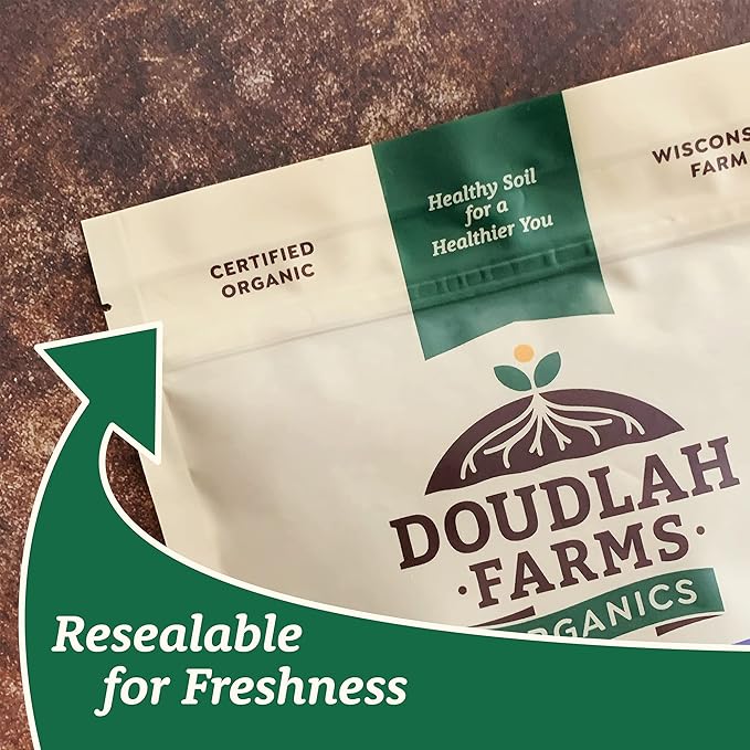 Organic Rye Flour 5 lb - Non-GMO, USDA Organic, Vegan, For Baking Sourdough, Bread, and More! Grown In USA, Farmed From Regenerative Soil by Doudlah Farms