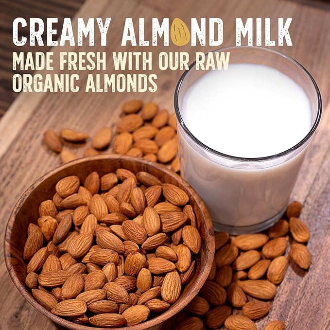 Burroughs Family Farms 3 lb USDA Organic Raw Almonds – First Regenerative Organic Certified Farm – Gluten-Free, Non-GMO, Vegan, Paleo & Keto-Friendly Almond Nuts – High in Protein & Nutrients Versus Other Nuts, Great for Almond Milk