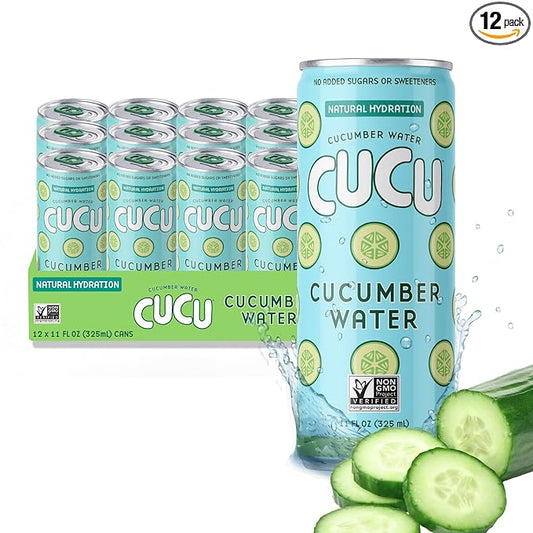 CUCU Cucumber Water ??Natural Hydration from Cucumbers with Vitamin C, Electrolytes & Antioxidants