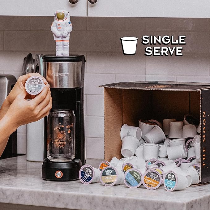 Copper Moon Single Serve Coffee Pods For Keurig K-Cup Brewers, Flavored Variety Pack (Stargazer, Dark Sky, Blast Off), 60 Count