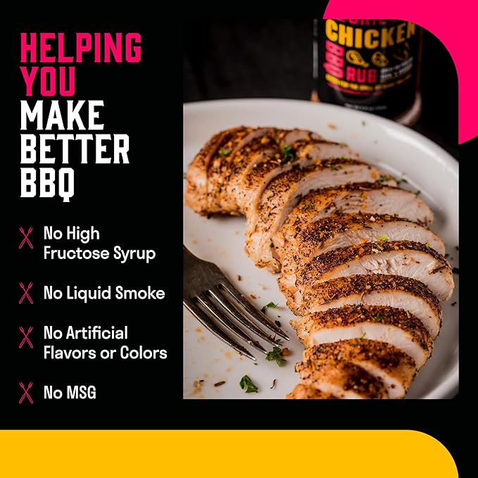Hey Grill Hey | Chicken Rub | Delicious Chicken Seasoning | Dry Rub for Wings | Turkey & Fish Seasoning, Veggies and More | 10.7 oz