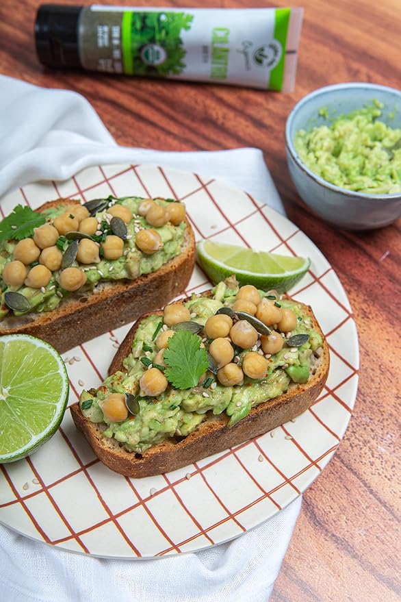 Aroma One Cilantro Puree Paste - Organic Herb Concentrate for Cooking, Seasoning & Sauces - Fresh Flavor Enhancer, Non-GMO, Gluten-Free, Vegan - Easy Squeeze Tube, Kitchen Must-Have - 80g (2-Pack)