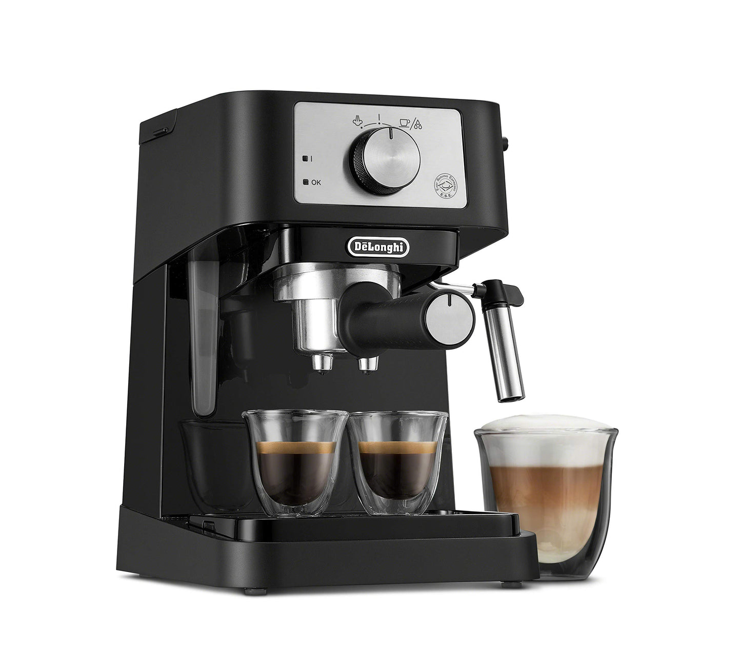 De'Longhi Stilosa Compact Manual Espresso Machine, Manual Milk Frother