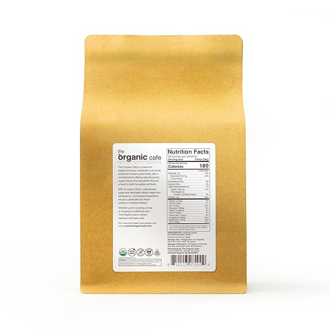 TOC Organic Pumpkin Seeds 2-lb (32 oz), Non-GMO, Vegan, Kosher, Raw, Shelled, Organic Pepitas, 2-pound bag